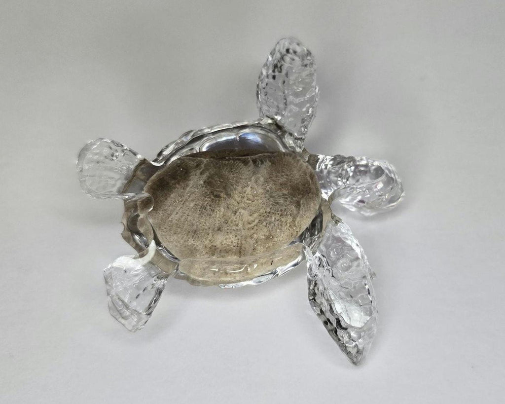 Petoskey Stone Turtle Figurine, Sea Turtle Rock Sculpture, Great Lakes Rocks Gift, Gifts for Rock Hunter, Gift for Turtle Lover