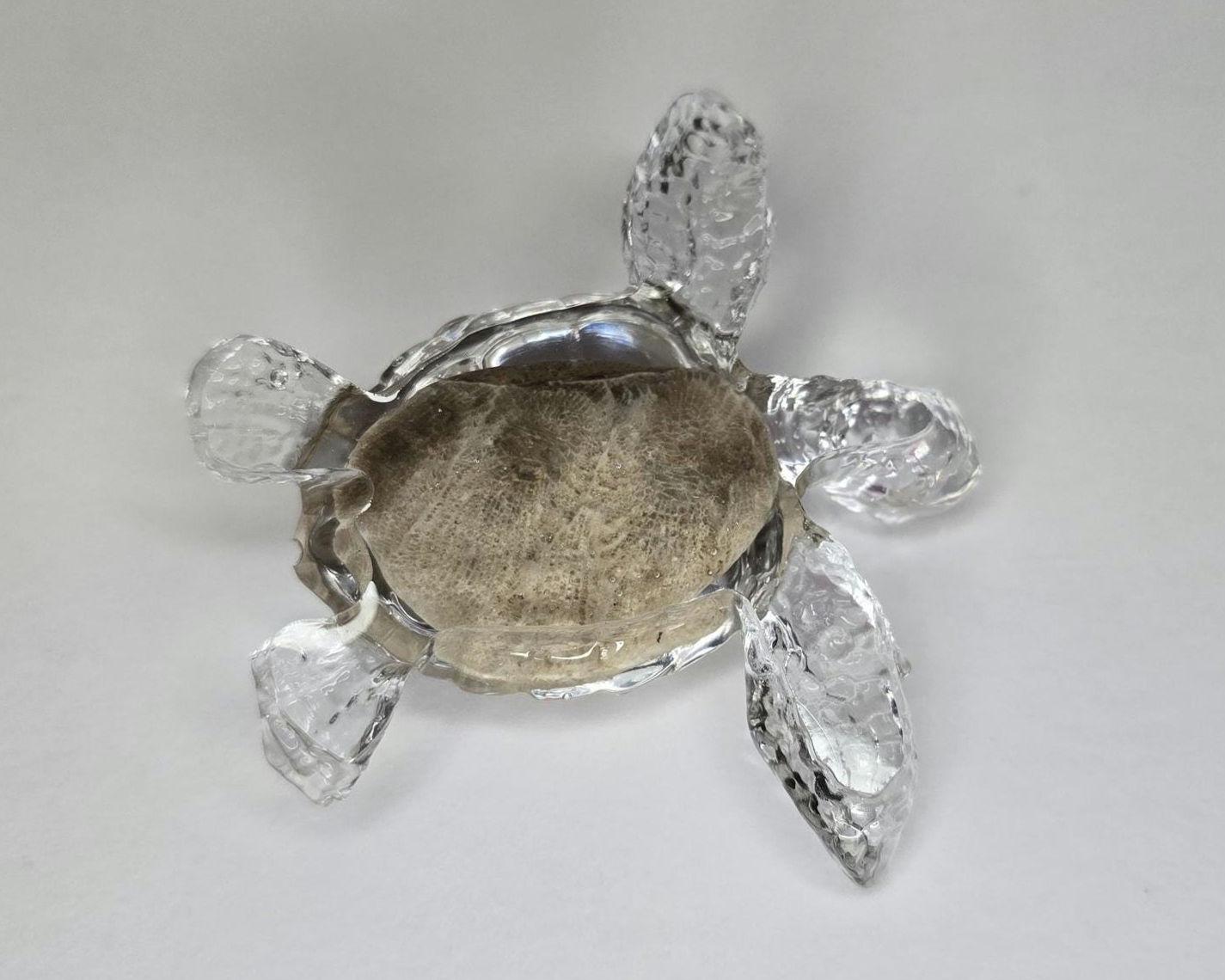 Petoskey Stone Turtle Figurine, Sea Turtle Rock Sculpture, Great Lakes Rocks Gift, Gifts for Rock Hunter, Gift for Turtle Lover
