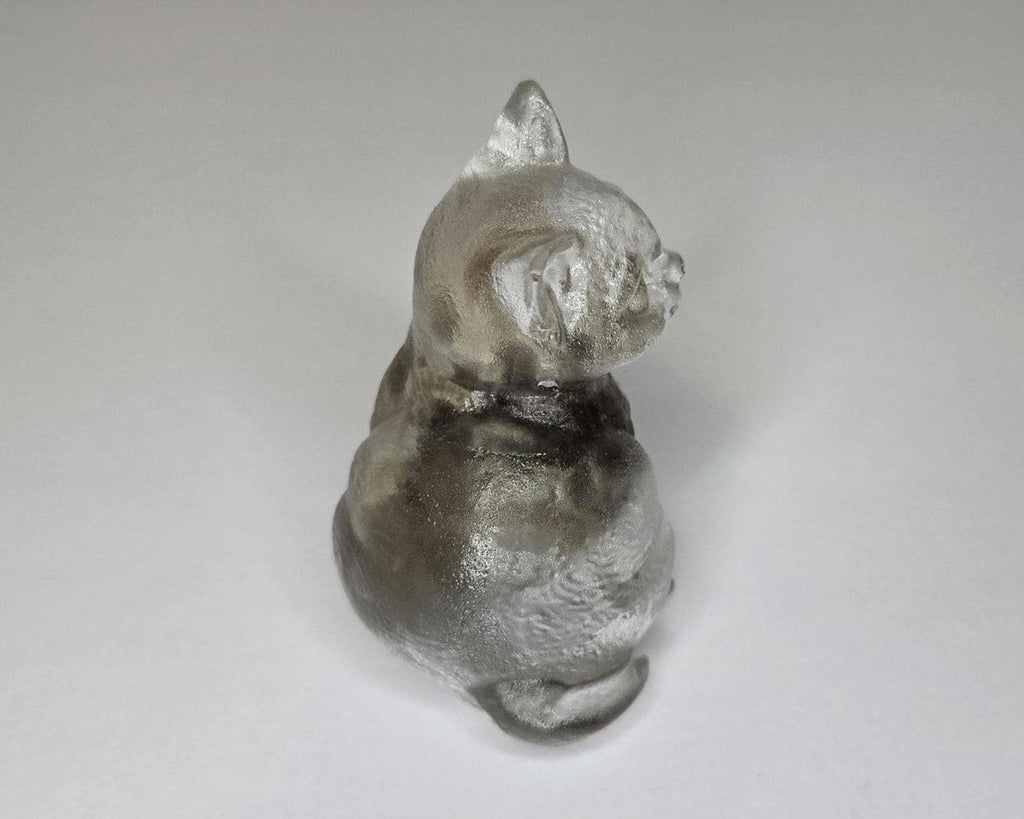 Petoskey Stone Cat Figurine, Crystal Clear Cat Sculpture, Great Lakes Rocks Gift, Gift for Rock Hunter, Gift for Cat Lover