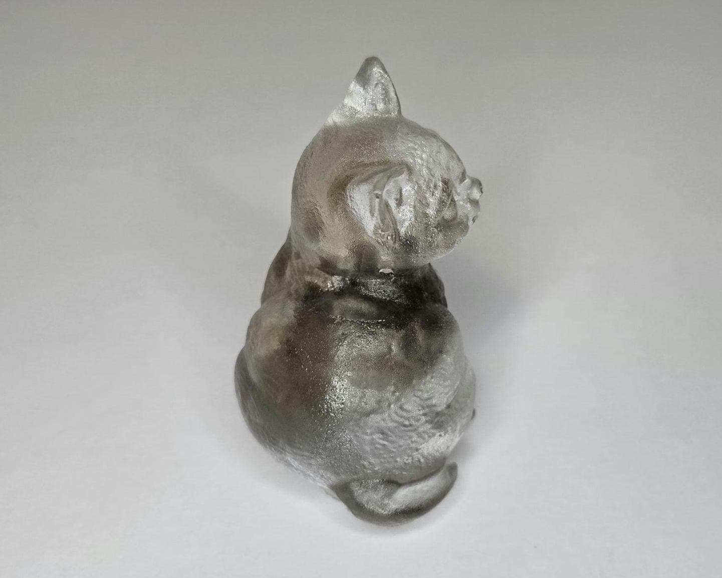 Petoskey Stone Cat Figurine, Crystal Clear Cat Sculpture, Great Lakes Rocks Gift, Gift for Rock Hunter, Gift for Cat Lover