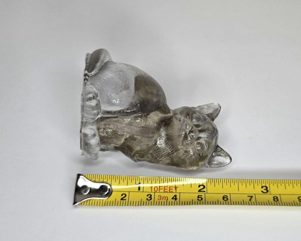 Petoskey Stone Cat Figurine, Crystal Clear Cat Sculpture, Great Lakes Rocks Gift, Gift for Rock Hunter, Gift for Cat Lover