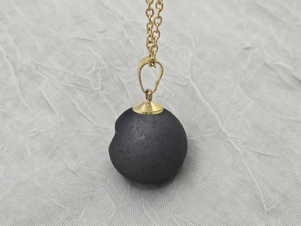 Black Onyx Necklace, Black Geode Druzy Necklace, Agate Diamond Crystal Jewelry, Natural Gemstone Quartz, Gift for Girlfriend Wife, 20" Gold