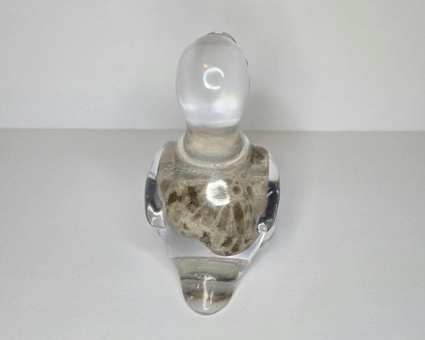 Petoskey Stone Duck Figurine, Resin Duck Figurine, Great Lakes Rocks Gift, Gift for Rock Hunter, Gift for Duck Lover