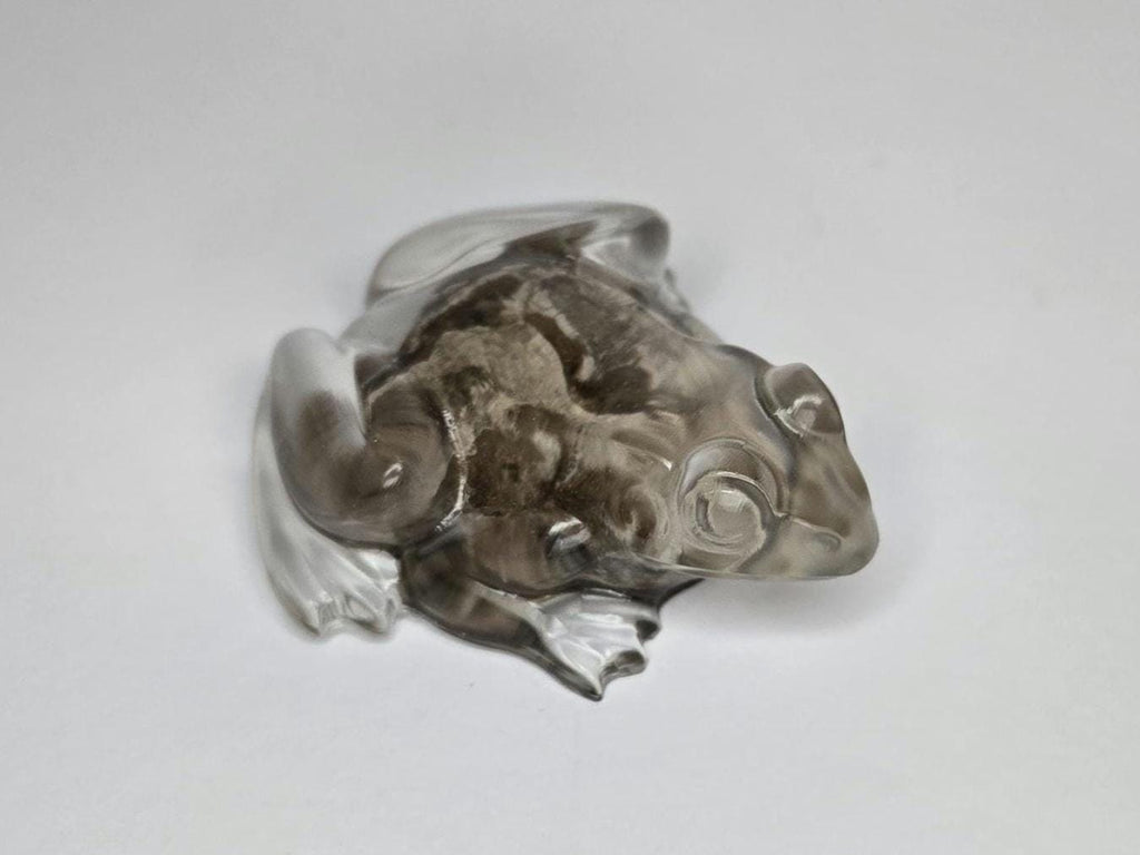 Petoskey Stone Frog Figurine, Resin Frog Sculpture, Great Lakes Rocks Gift, Gift for Rock Hunter, Gift for Frog Lovers