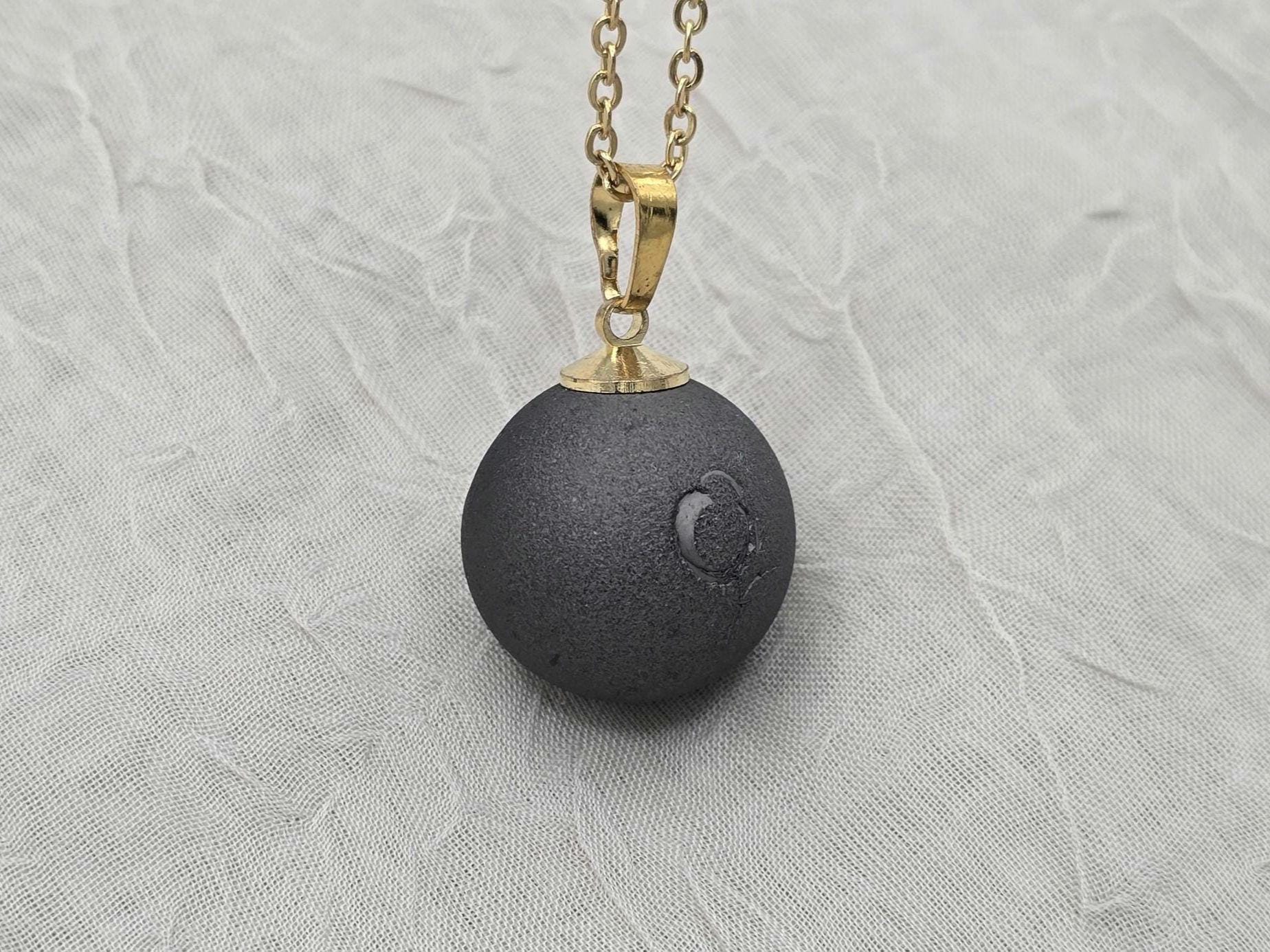 Black Druzy Geode Necklace, Agate Diamond Crystal, Natural Gemstone Quartz, Gift for Girlfriend or Wife, 20" Gold