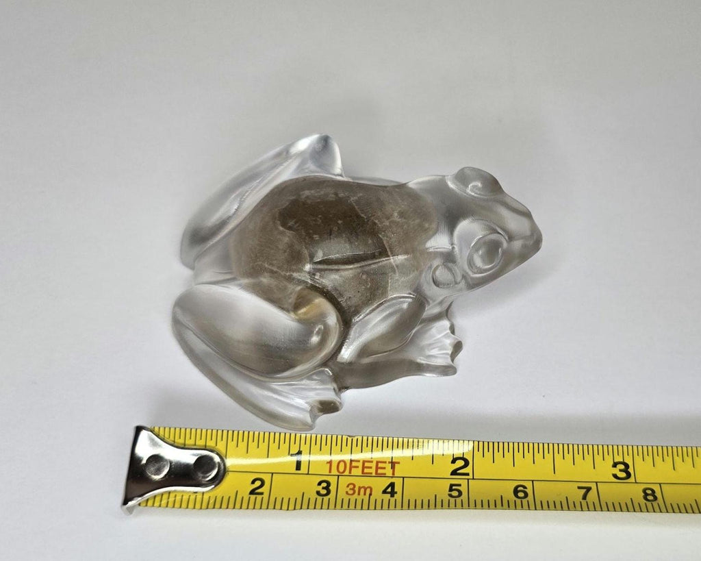 Petoskey Stone Frog Figurine, Resin Frog Sculpture, Great Lakes Rocks Gift, Gift for Rock Hunter, Gift for Frog Lovers