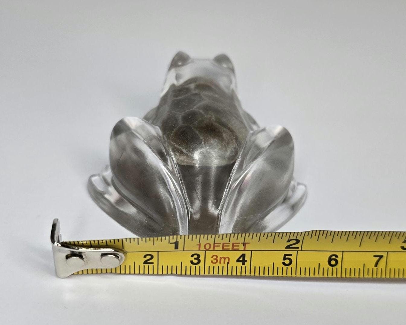 Petoskey Stone Frog Figurine, Resin Frog Sculpture, Great Lakes Rocks Gift, Gift for Rock Hunter, Gift for Frog Lovers