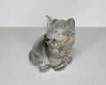 Petoskey Stone Cat Figurine, Crystal Clear Cat Sculpture, Great Lakes Rocks Gift, Gift for Rock Hunter, Gift for Cat Lover