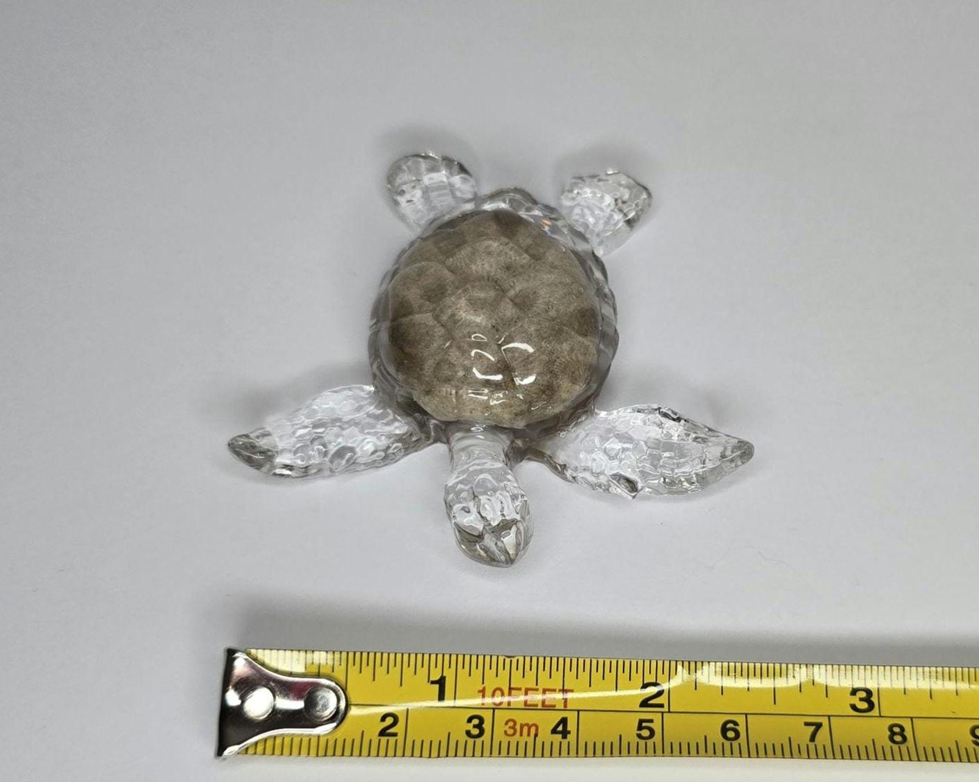 Petoskey Stone Turtle Figurine, Sea Turtle Rock Sculpture, Great Lakes Rocks Gift, Gifts for Rock Hunter, Gift for Turtle Lover