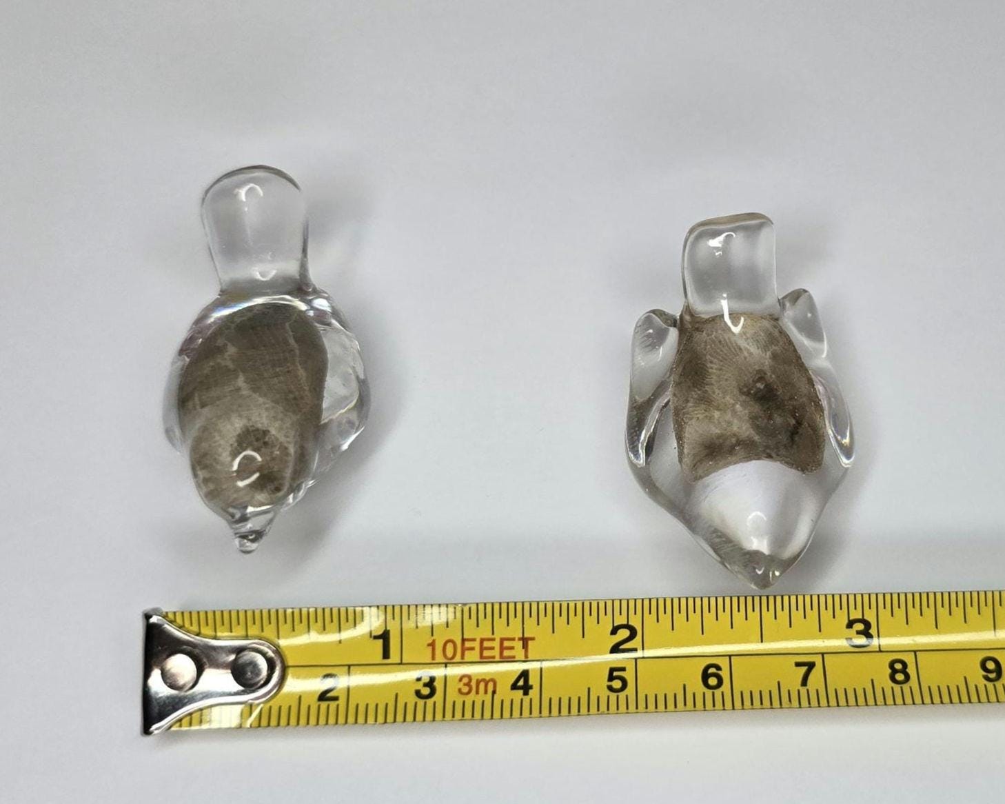 Petoskey Stone Bird Figurines, Resin Bird Sculptures, Great Lakes Rocks Gift, Gift for Rock Hunter, Gift for Bird Lover
