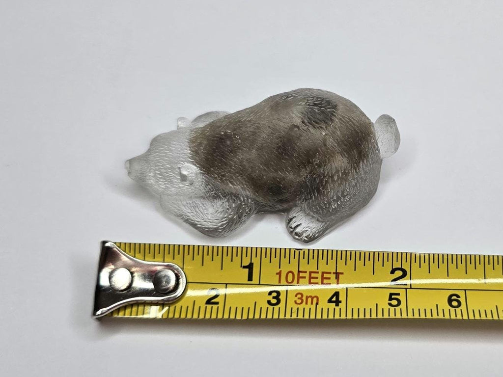 Petoskey Stone Bear Figurine, Bear Rock Sculpture, Great Lakes Rocks Gift, Gifts for Rock Hunter, Gift for Bear Lover