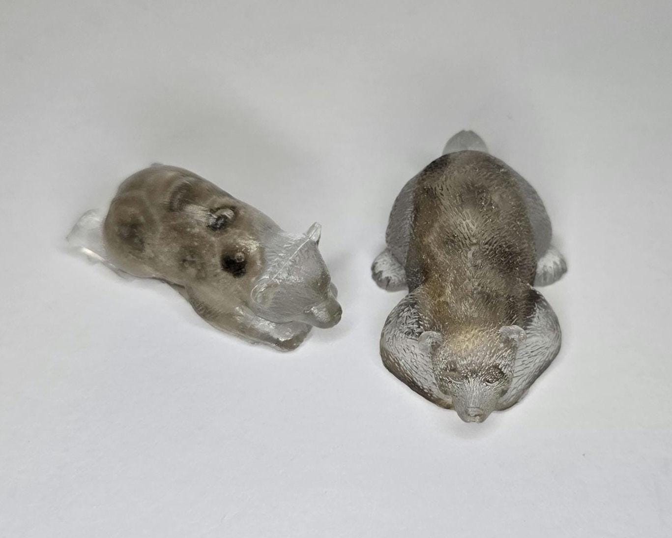 Petoskey Stone Bear Figurines, Bear Rock Sculptures, Great Lakes Rocks Gift, Gifts for Rock Hunter, Gift for Bear Lover