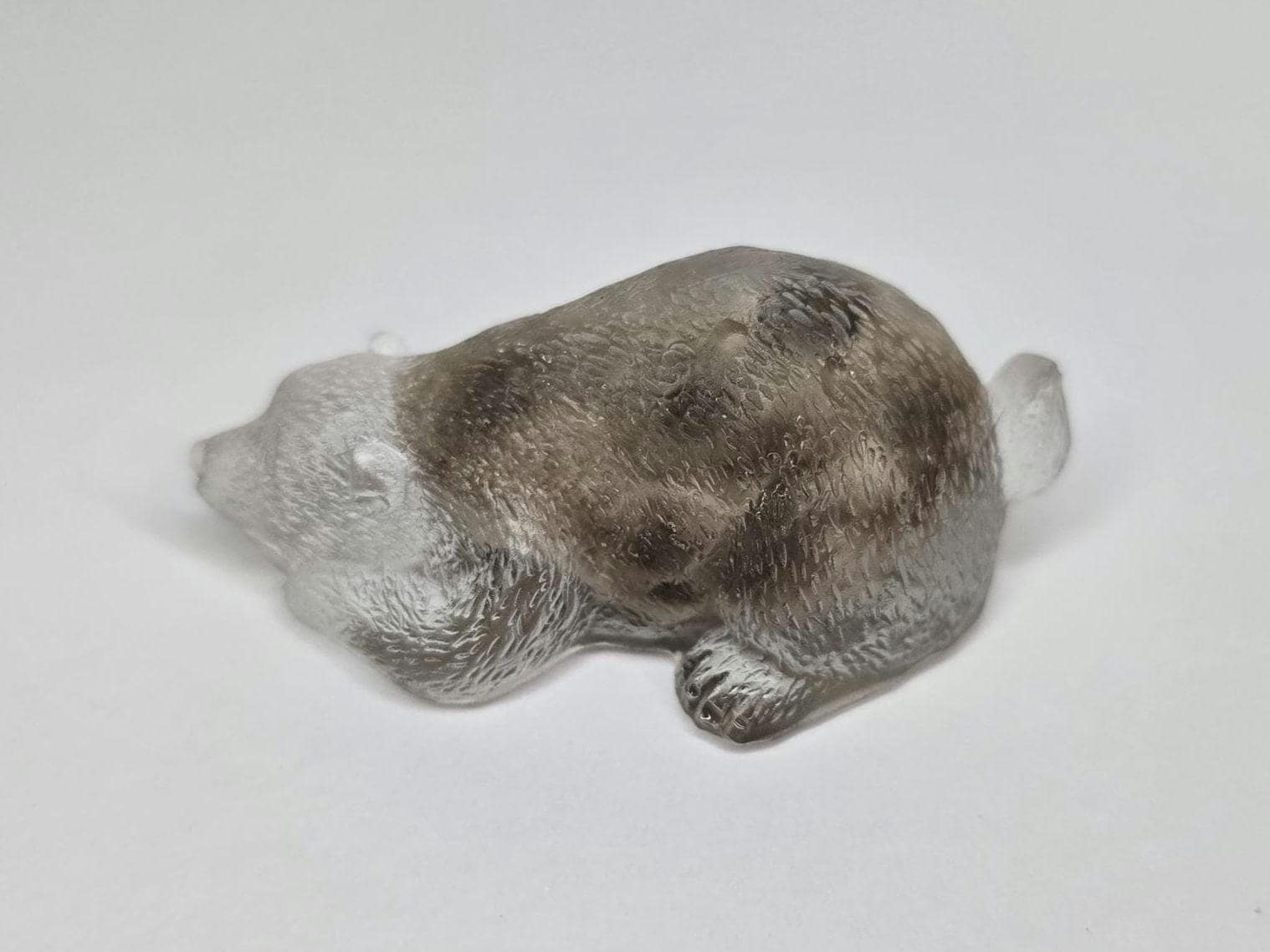 Petoskey Stone Bear Figurine, Bear Rock Sculpture, Great Lakes Rocks Gift, Gifts for Rock Hunter, Gift for Bear Lover