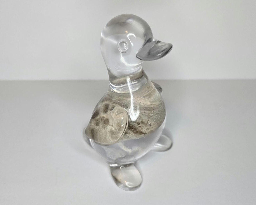 Petoskey Stone Duck Figurine, Resin Duck Figurine, Great Lakes Rocks Gift, Gift for Rock Hunter, Gift for Duck Lover