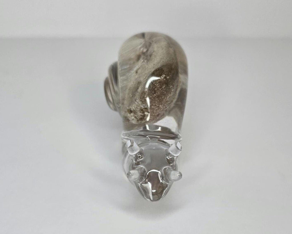 Petoskey Stone Snail Figurine, Resin Snail Sculpture, Great Lakes Rocks Gift, Gift for Rock Hunters, Gift for Anail Lover