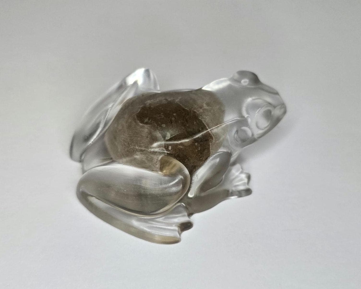 Petoskey Stone Frog Figurine, Resin Frog Sculpture, Great Lakes Rocks Gift, Gift for Rock Hunter, Gift for Frog Lovers