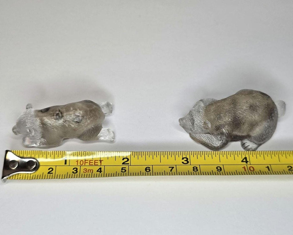 Petoskey Stone Bear Figurines, Bear Rock Sculptures, Great Lakes Rocks Gift, Gifts for Rock Hunter, Gift for Bear Lover