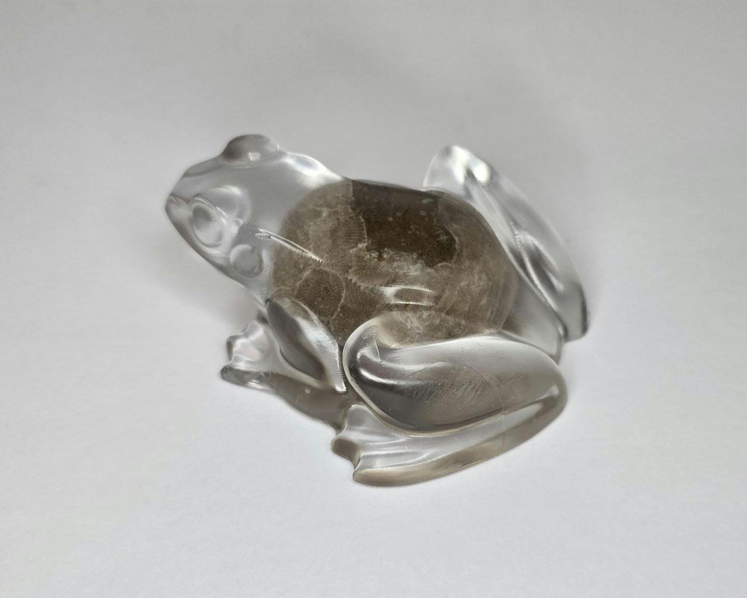 Petoskey Stone Frog Figurine, Resin Frog Sculpture, Great Lakes Rocks Gift, Gift for Rock Hunter, Gift for Frog Lovers
