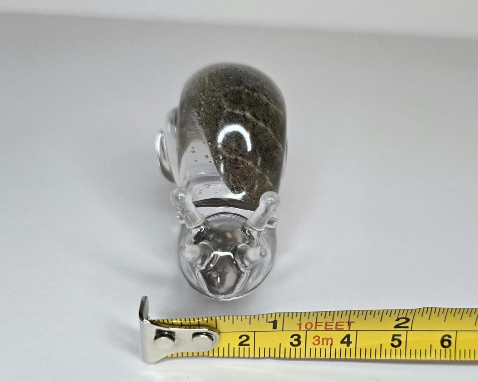 Petoskey Stone Snail Figurine, Resin Snail Sculpture, Great Lakes Rocks Gift, Gift for Rock Hunters, Gift for Anail Lover