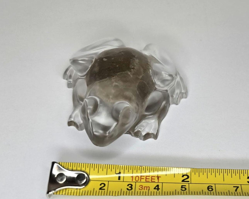 Petoskey Stone Frog Figurine, Resin Frog Sculpture, Great Lakes Rocks Gift, Gift for Rock Hunter, Gift for Frog Lovers