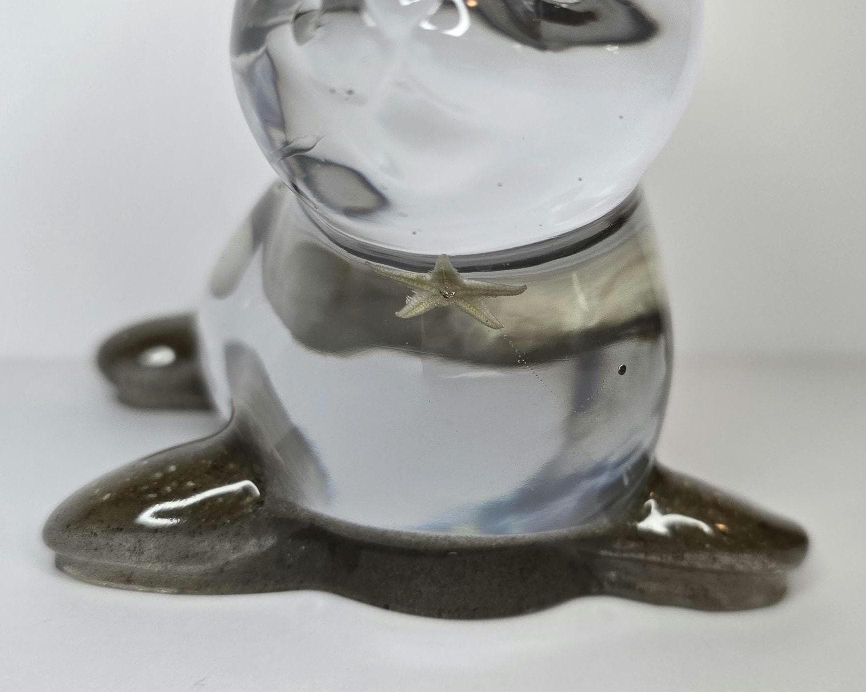 Petoskey Stone Seal Figurine, Charlevoix Stone Sculpture, Great Lakes Rocks Gift, Gift for Rock Hunter, Gift for Seal Lover