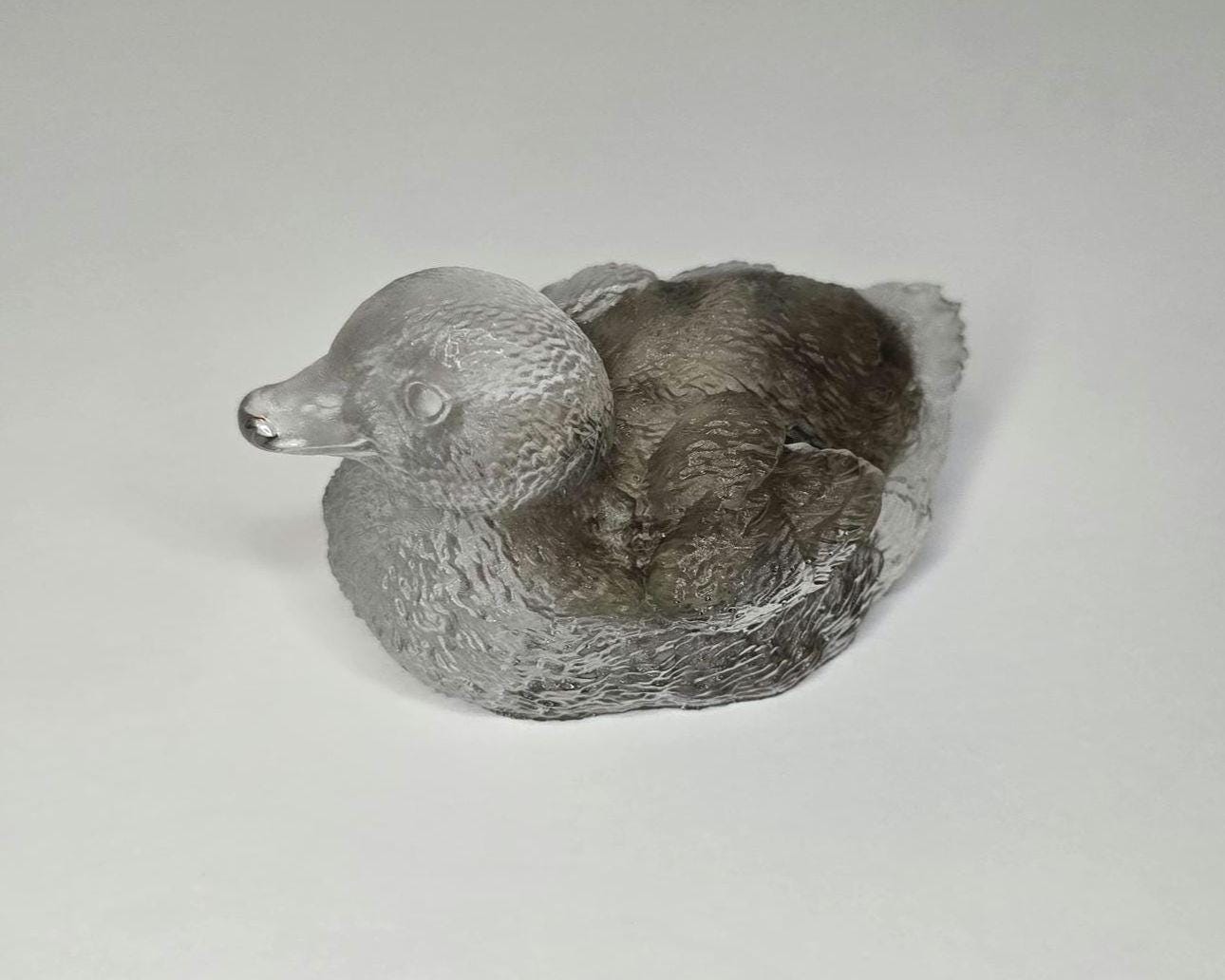 Petoskey Stone Duck Figurine, Resin Duck Figurine, Great Lakes Rocks Gift, Gift for Rock Hunter, Gift for Duck Lover