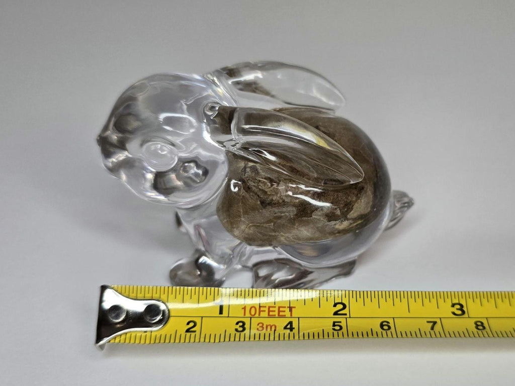 Petoskey Stone Bunny Figurine, Resin Rabbit Sculpture, Great Lakes Rocks Gift, Gift for Rock Hunter, Gift for Bunny Lover