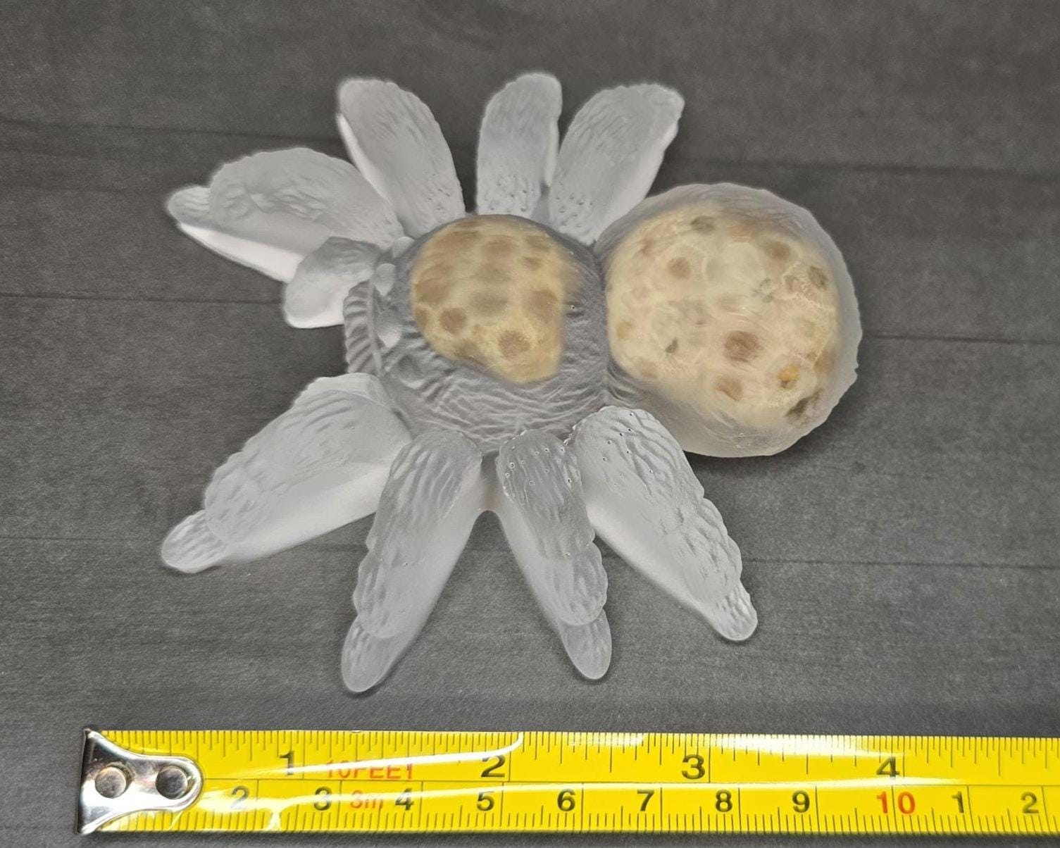 Petoskey Stone Spider Figurine, Tarantula Spider Sculpture, Great Lakes Rocks Gift, Gifts for Rock Hunter, Gift for Spider Lover