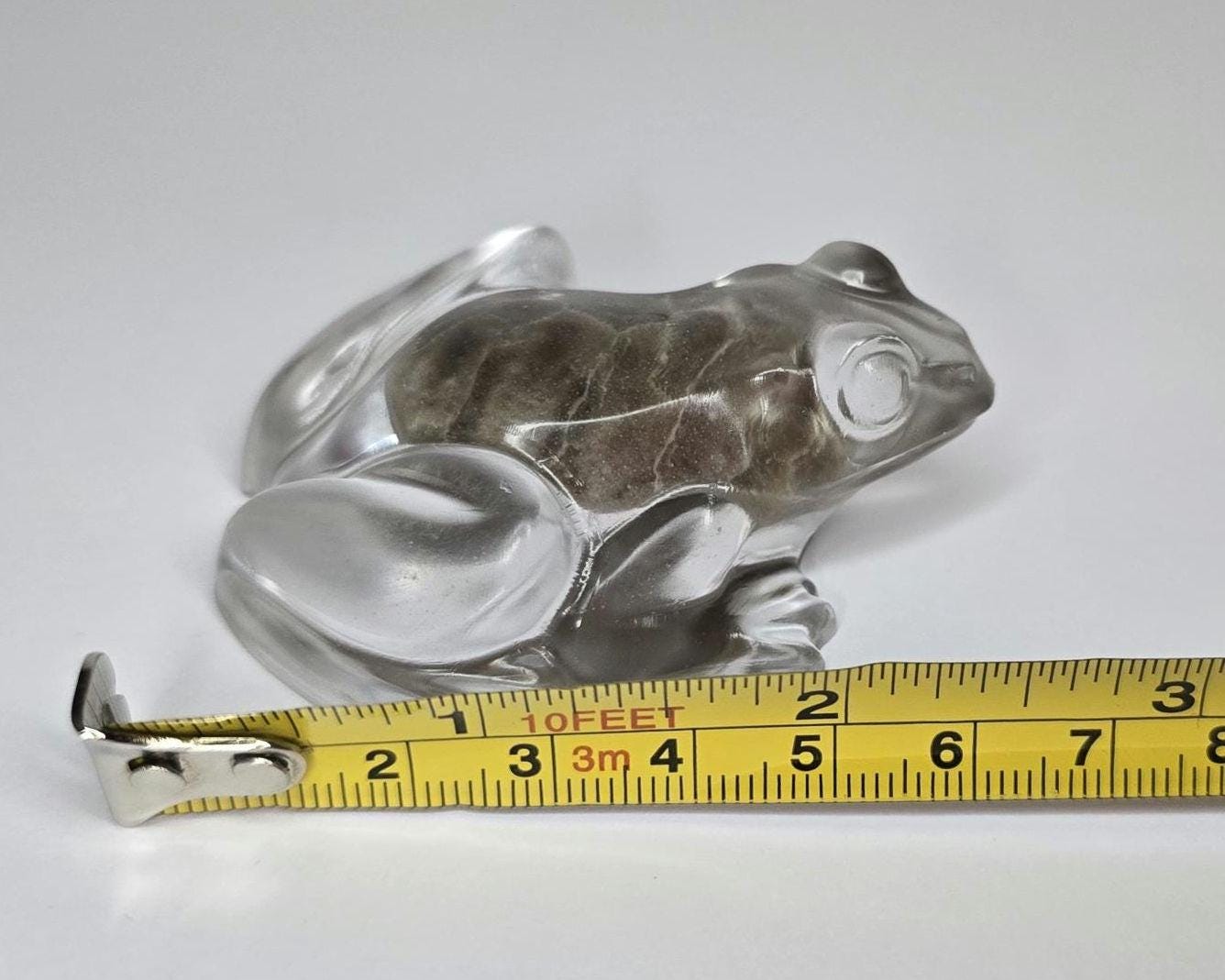 Petoskey Stone Frog Figurine, Resin Frog Sculpture, Great Lakes Rocks Gift, Gift for Rock Hunter, Gift for Frog Lovers