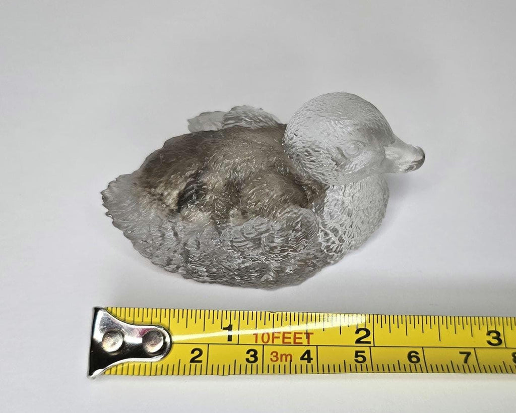 Petoskey Stone Duck Figurine, Resin Duck Figurine, Great Lakes Rocks Gift, Gift for Rock Hunter, Gift for Duck Lover