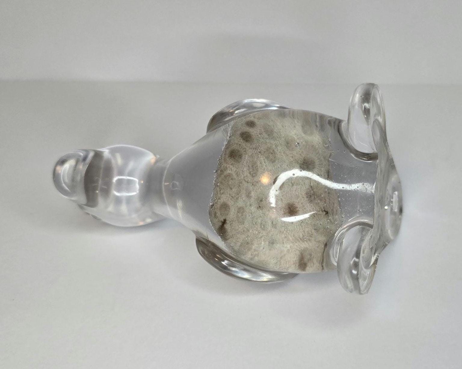 Petoskey Stone Duck Figurine, Resin Duck Figurine, Great Lakes Rocks Gift, Gift for Rock Hunter, Gift for Duck Lover