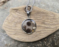 Petoskey Stone Necklace, Great Lakes Rocks, Gift for Rockhunter, Stainless Steel