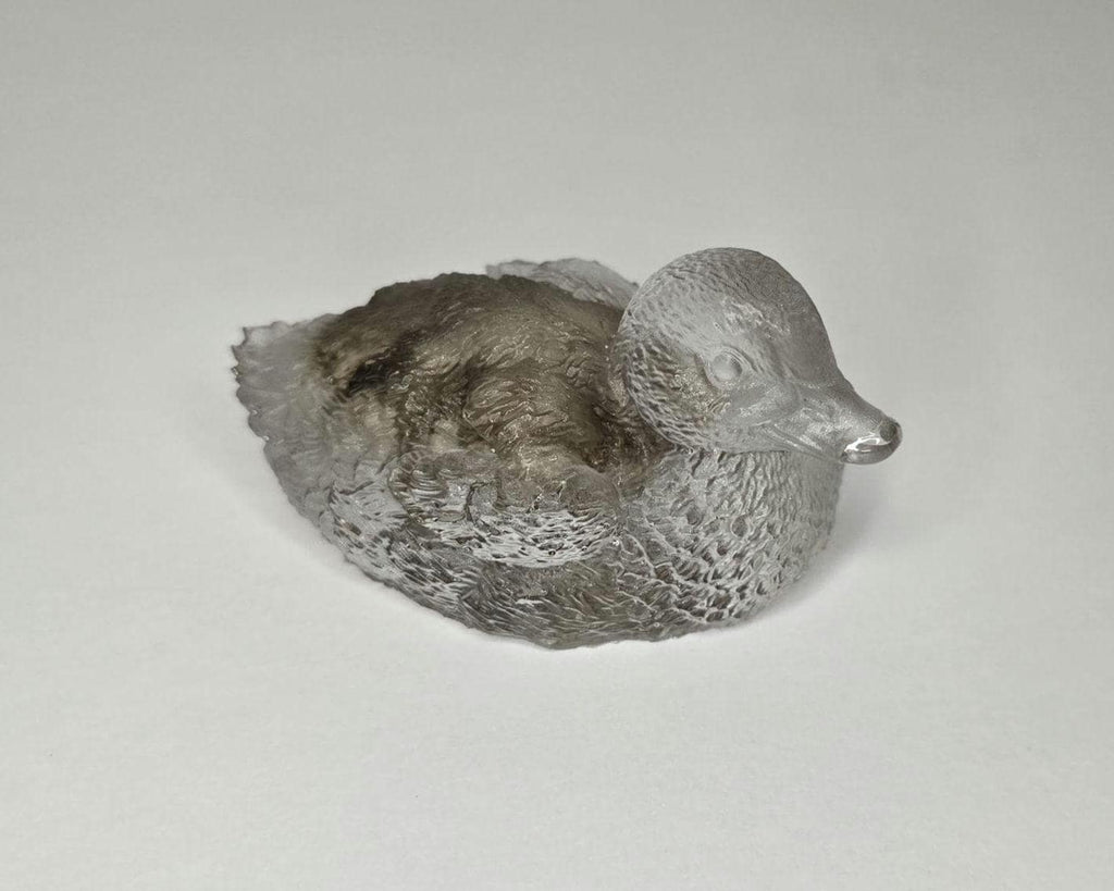 Petoskey Stone Duck Figurine, Resin Duck Figurine, Great Lakes Rocks Gift, Gift for Rock Hunter, Gift for Duck Lover