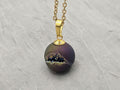 Rainbow Necklace Geode Necklace Druzy Necklace Agate Diamond Crystal Natural Gemstone Quartz Gift for Women Girlfriend Wife Stone 20" Gold
