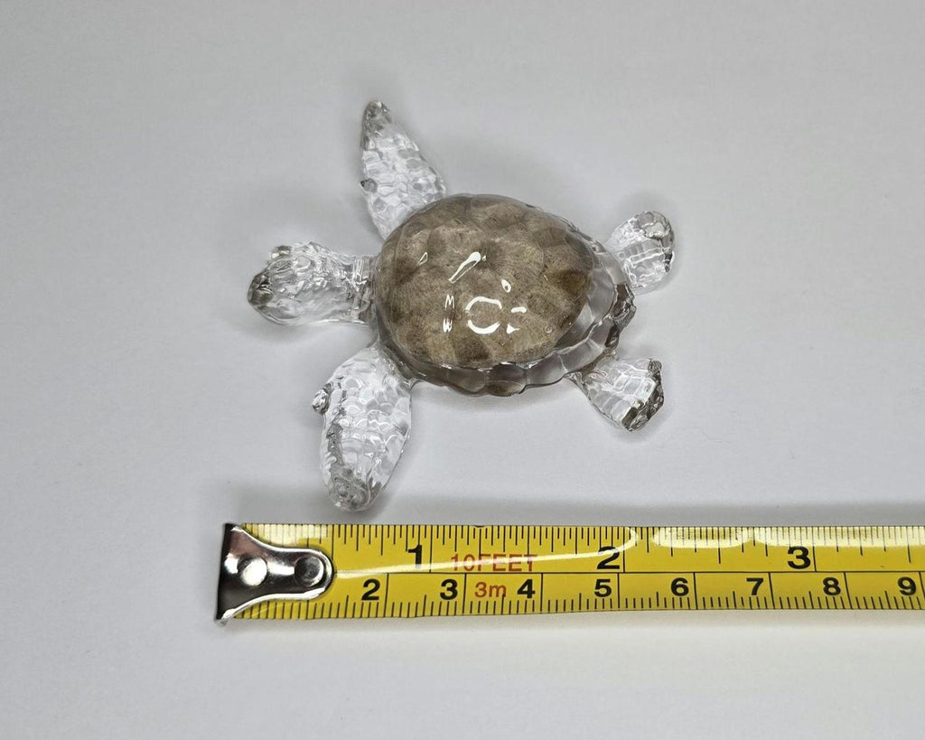 Petoskey Stone Turtle Figurine, Sea Turtle Rock Sculpture, Great Lakes Rocks Gift, Gifts for Rock Hunter, Gift for Turtle Lover