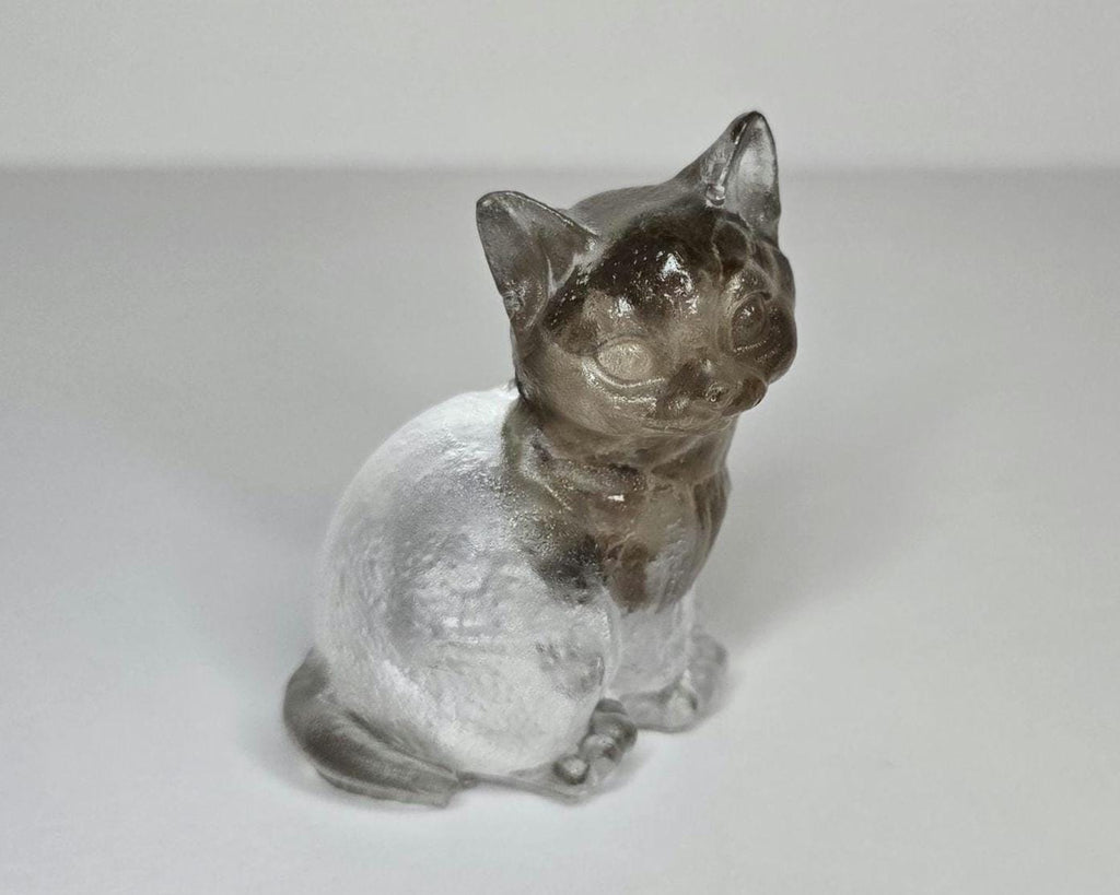 Petoskey Stone Cat Figurine, Crystal Clear Cat Sculpture, Great Lakes Rocks Gift, Gift for Rock Hunter, Gift for Cat Lover