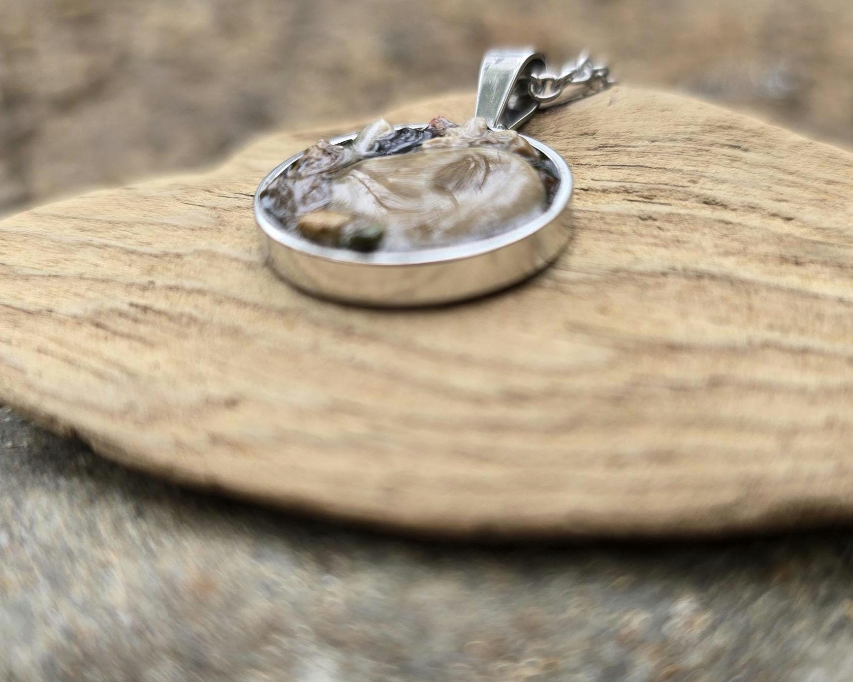 Petoskey Stone Rock Collection Necklace for Rock Hunters