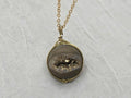 Geode Druzy Necklace, Gold Agate Pendant, Diamond Crystal Necklace, Natural Gemstone Quartz, Gift for Girlfriend Wife, Rock Stone Jewelry