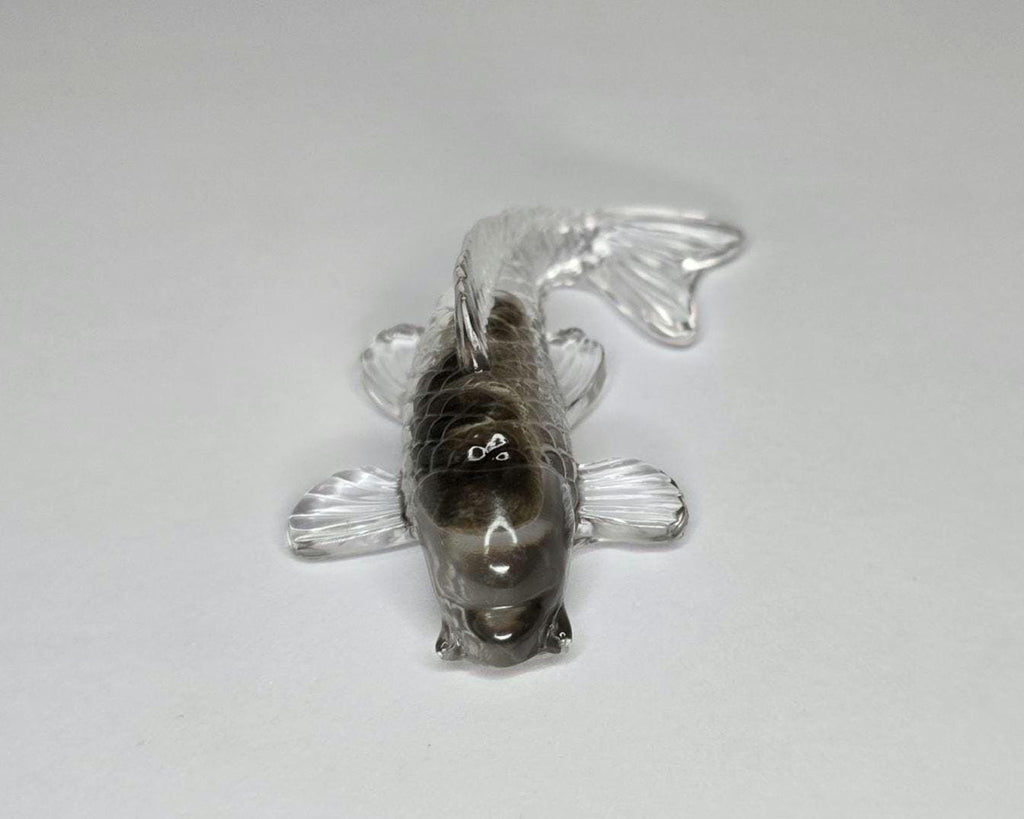 Petoskey Stone Fish Figurine, Stone Fish Sculpture, Great Lakes Rocks Gift, Gift for Rock Hunter, Gift for Fish Lover