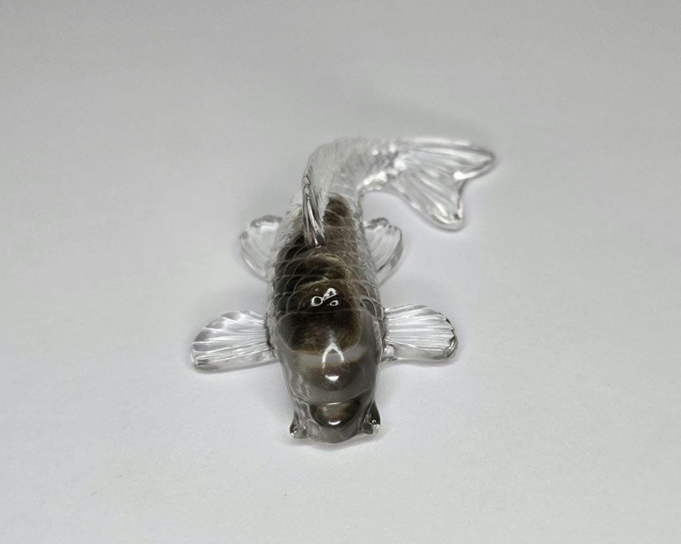 Petoskey Stone Fish Figurine, Stone Fish Sculpture, Great Lakes Rocks Gift, Gift for Rock Hunter, Gift for Fish Lover