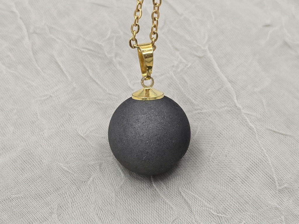 Black Onyx Necklace, Black Geode Druzy Necklace, Agate Diamond Crystal Jewelry, Natural Gemstone Quartz, Gift for Girlfriend Wife, 20" Gold