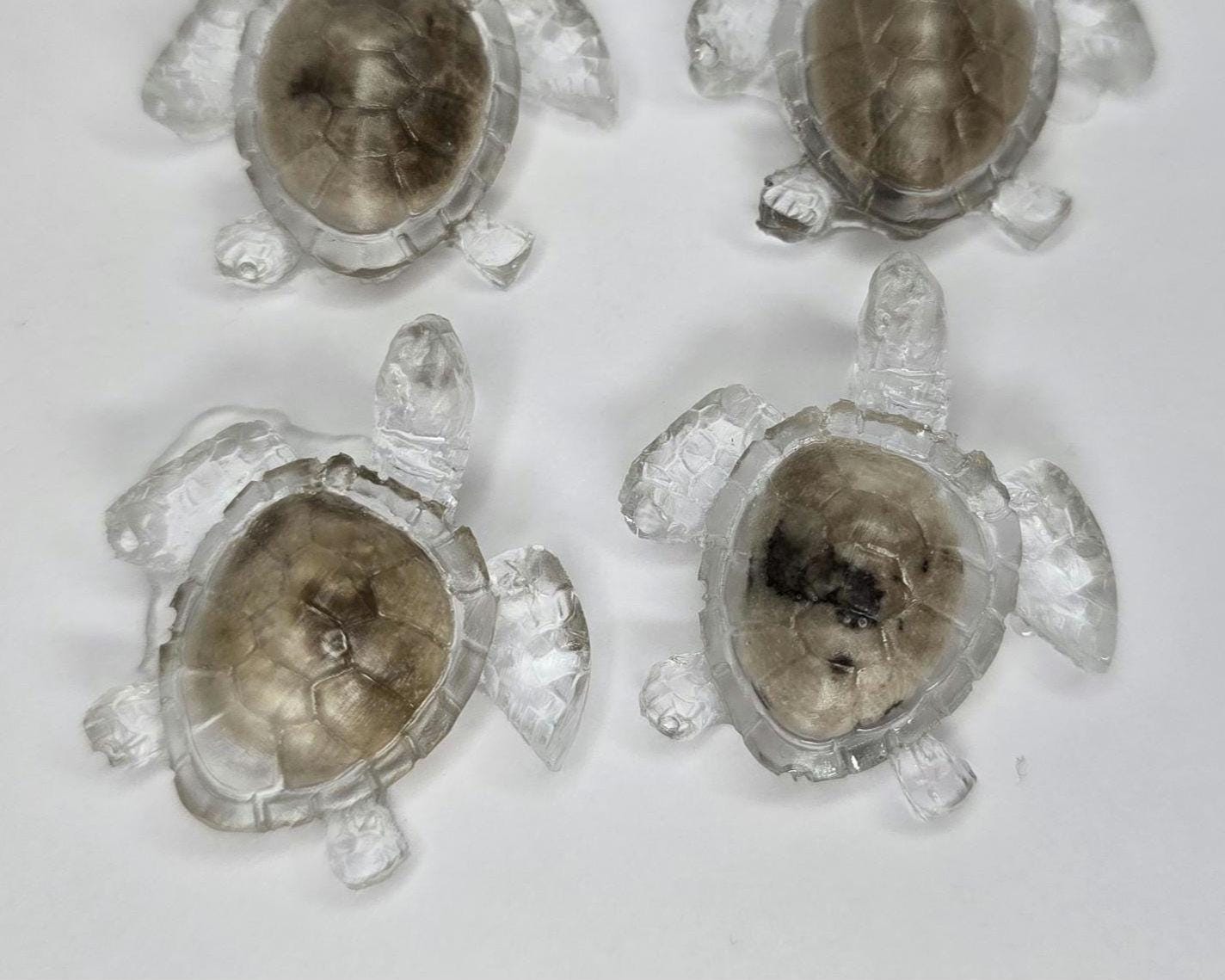 Minin Petoskey Stone Turtle Figurines, Tiny Sea Turtle Rock Sculptures, Great Lakes Rocks Gift, Gifts for Rock Hunter, Gift for Turtle Lover