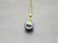 Rainbow Necklace Geode Necklace Druzy Necklace Agate Diamond Crystal Natural Gemstone Quartz Gift for Women Girlfriend Wife Stone 20" Gold
