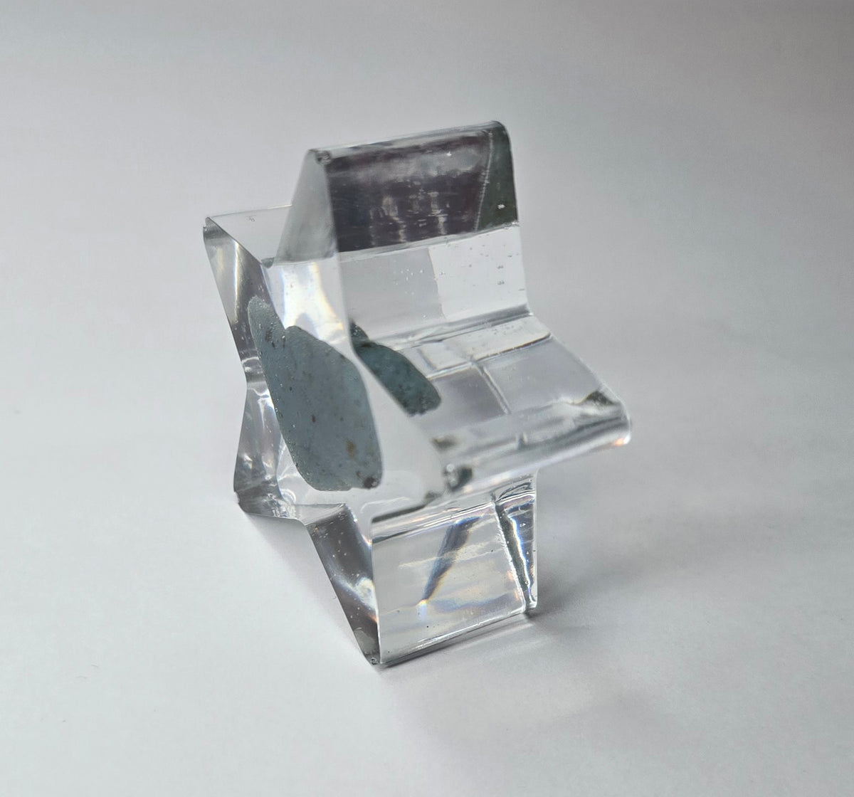 Small Leland Blue slag stone star
