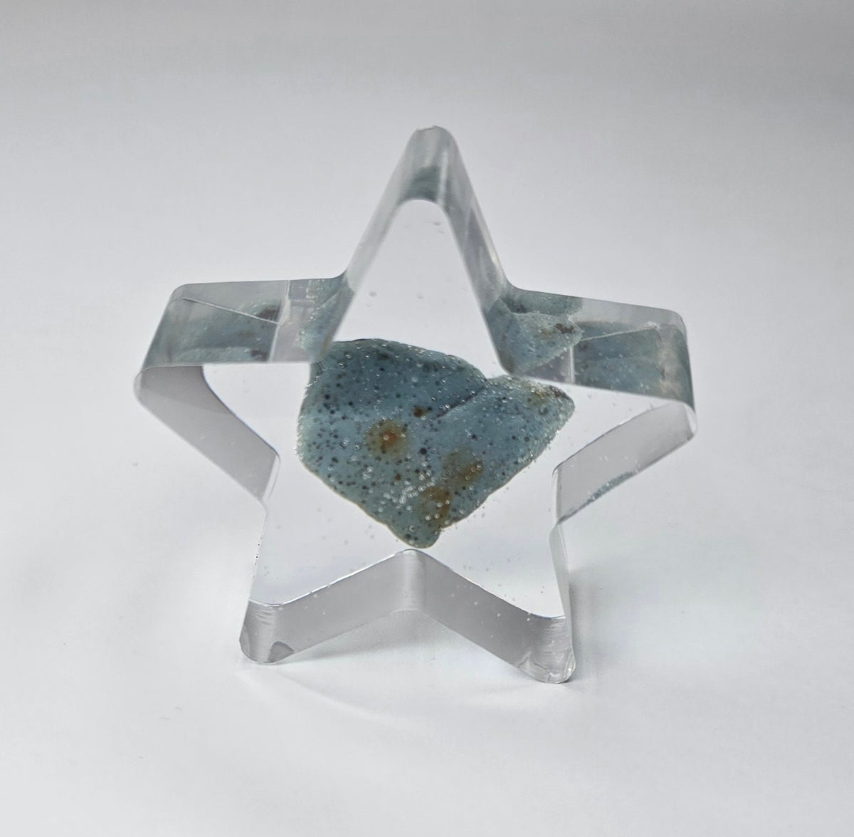 Small Leland Blue slag stone star