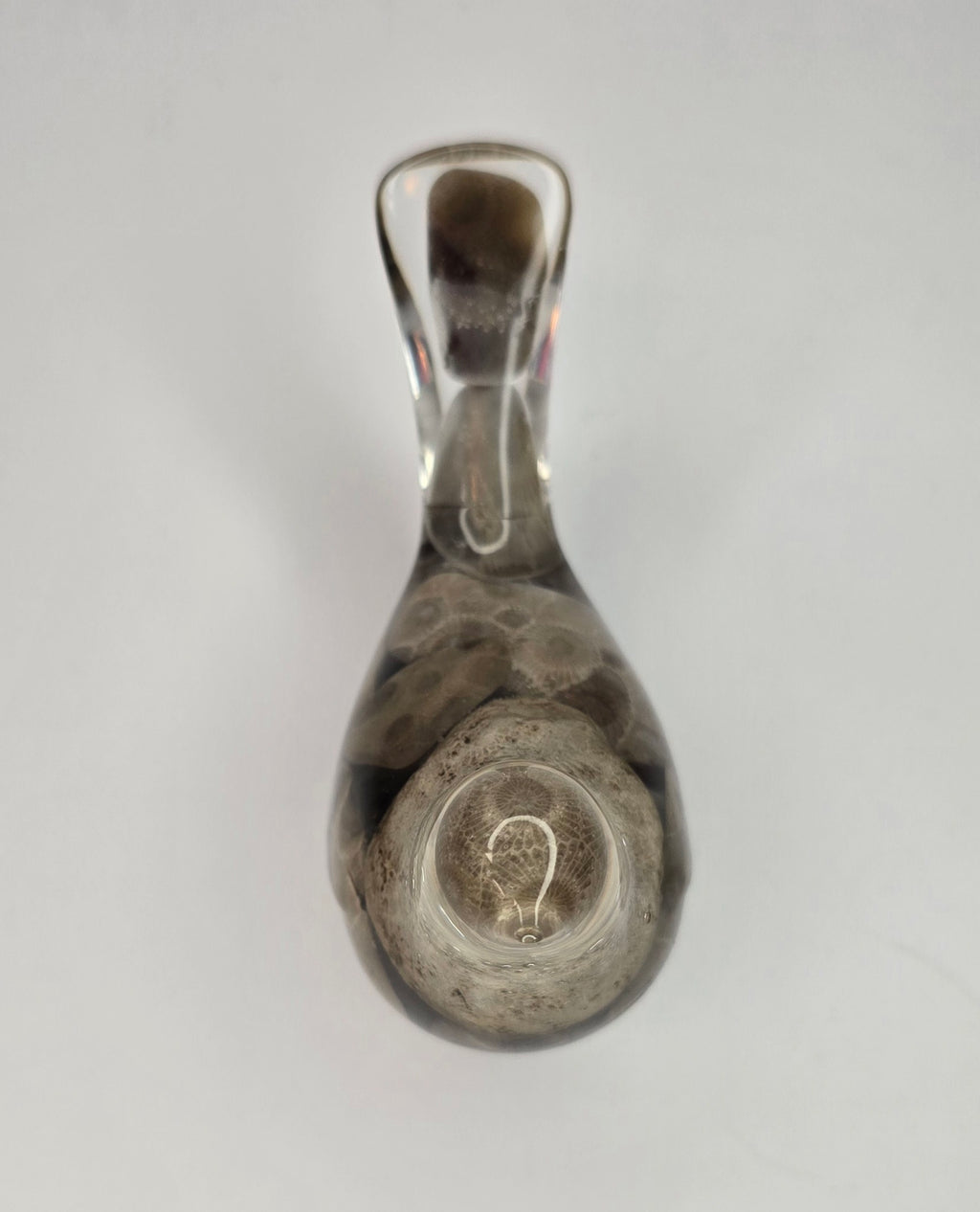 Petoskey stone bird - imperfect