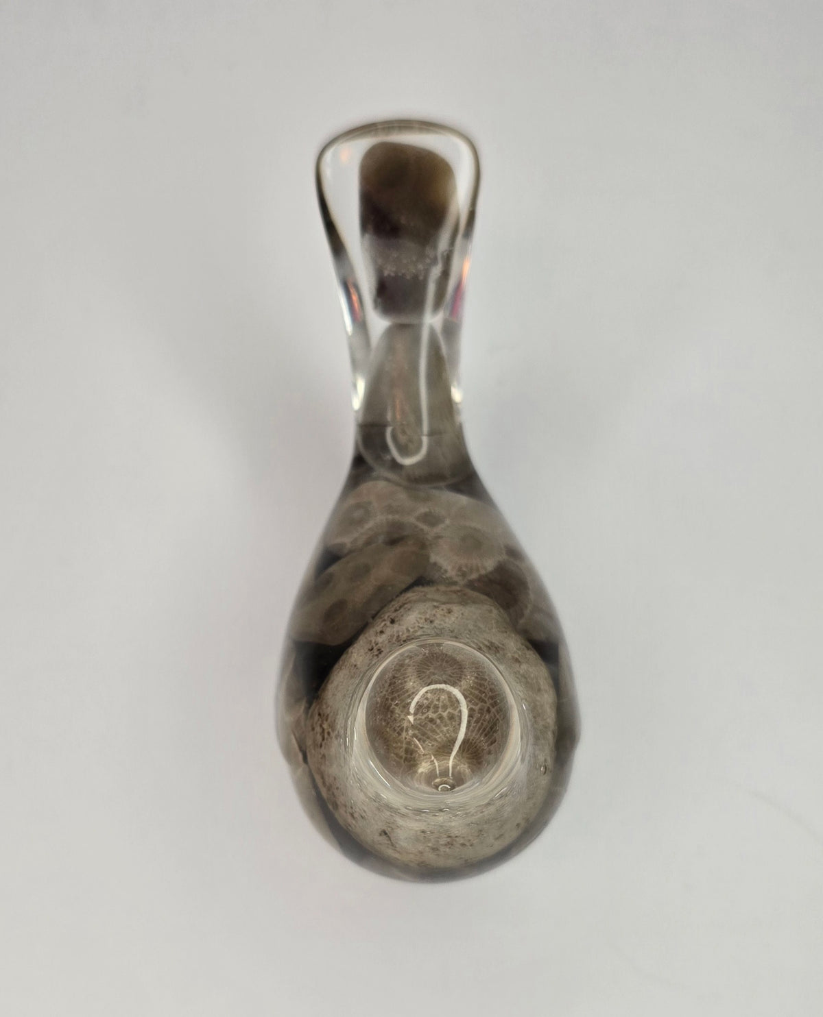 Petoskey stone bird - imperfect