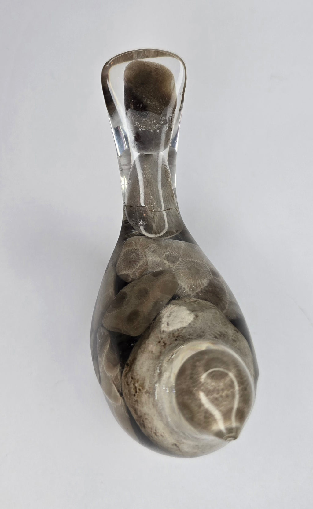 Petoskey stone bird - imperfect