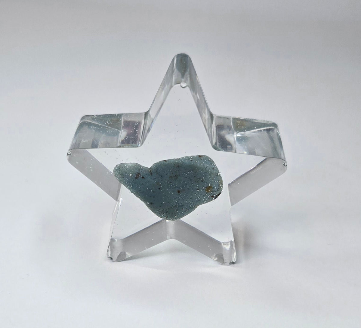 Small Leland Blue slag stone star
