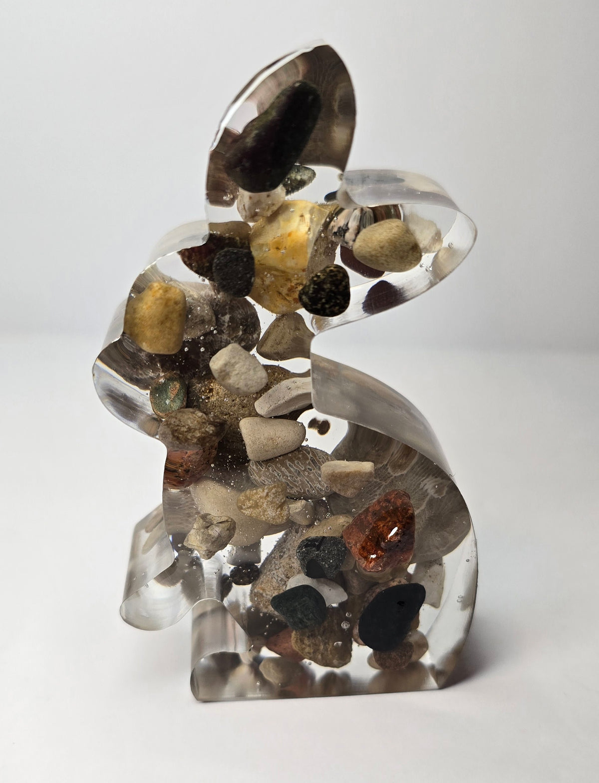 Petoskey Stone Easter Bunny rabbit